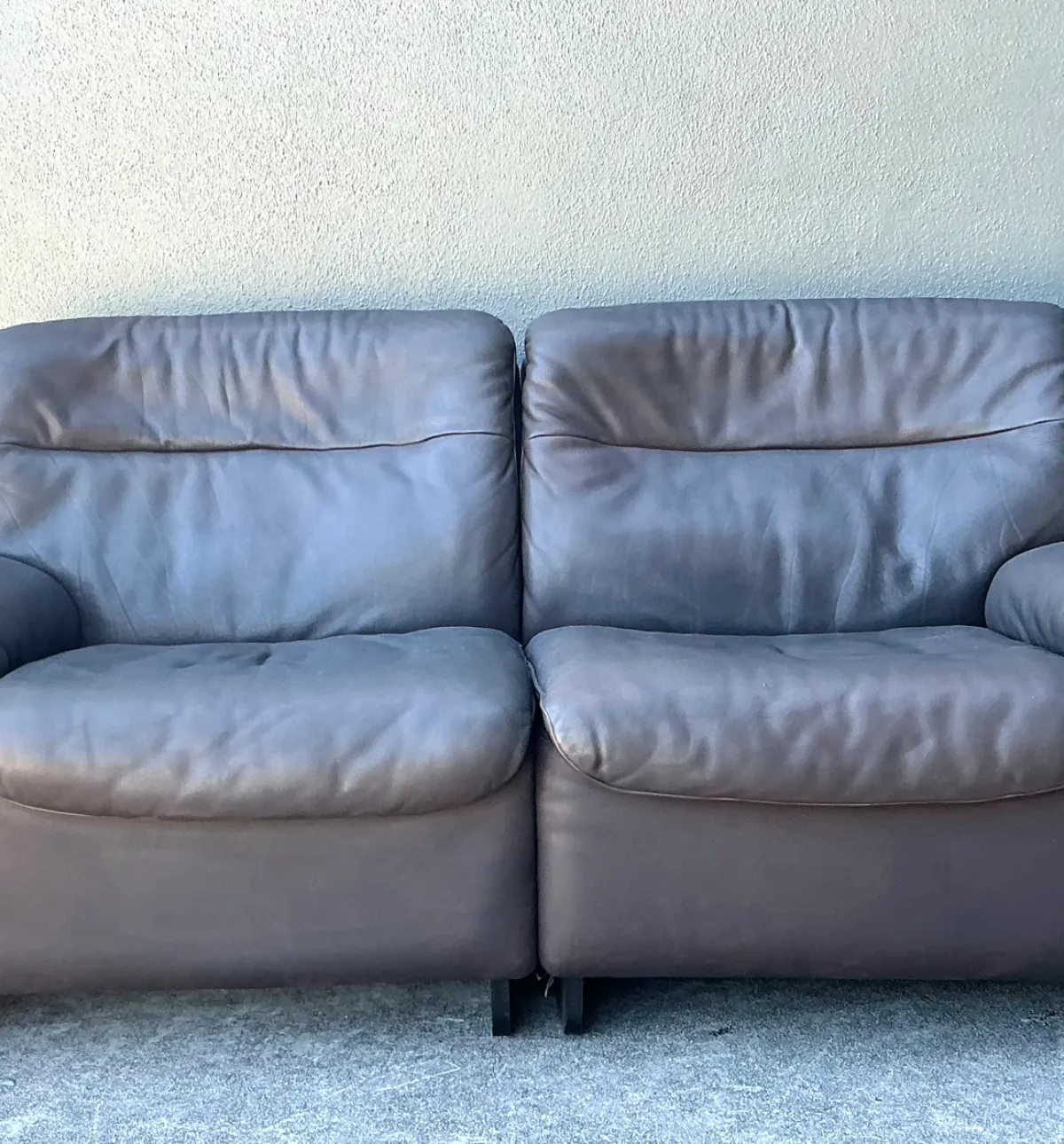 Vintage De Sede Leather Two-Seater Sofa — additional photo 6