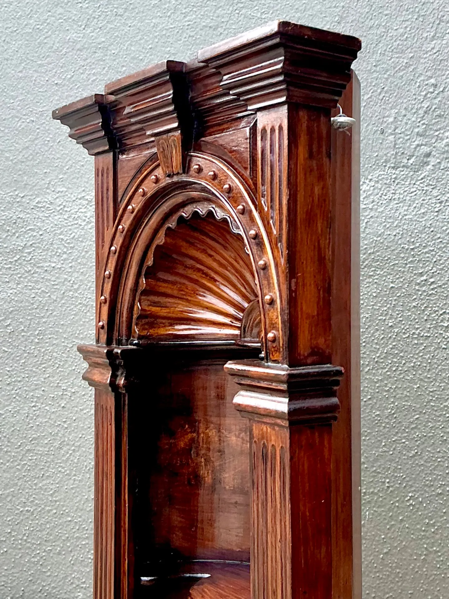 Vintage Carved Wood Architectural Niche — additional photo 1