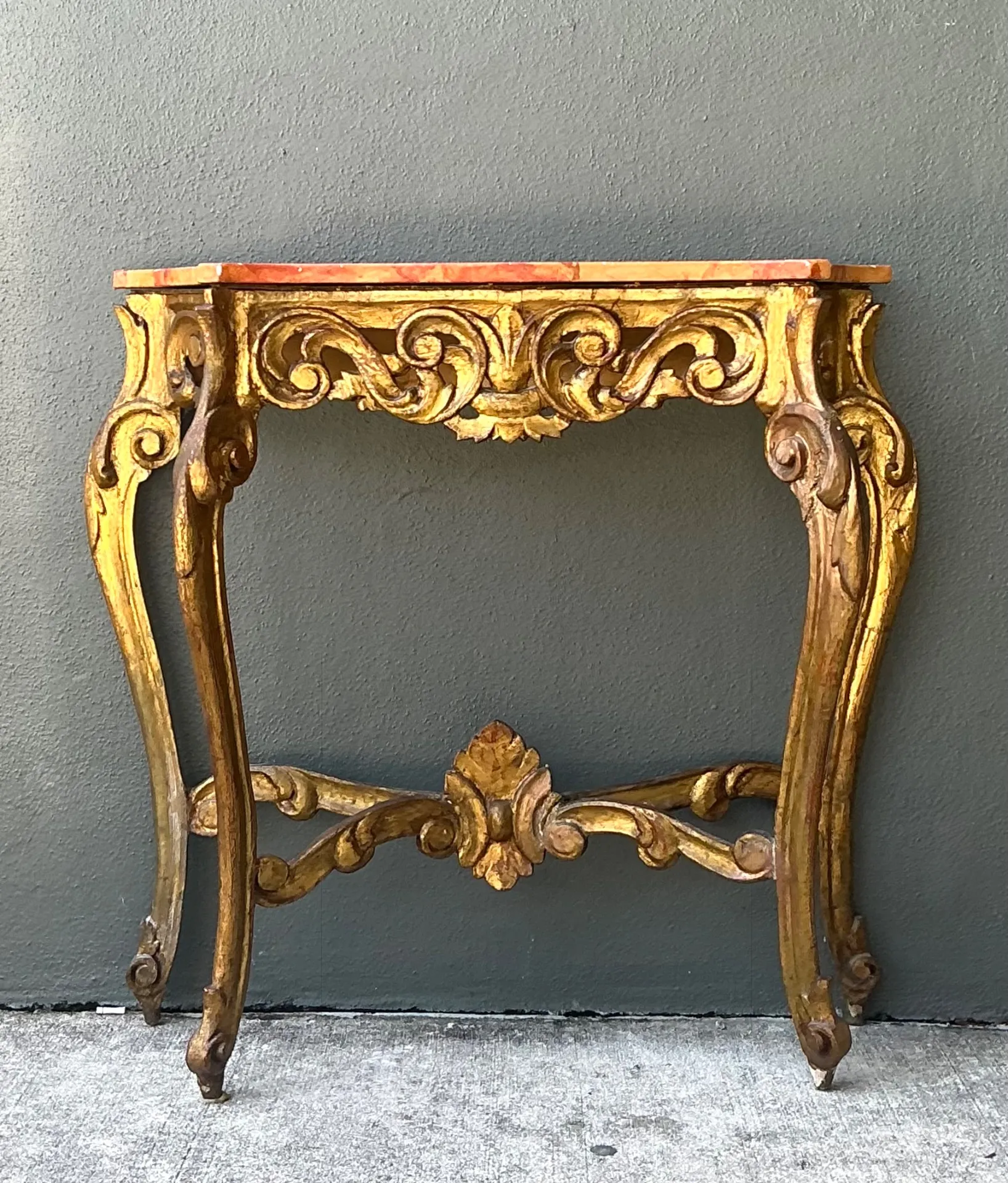 Vintage Italian Rococo Style Console Table — additional photo 3