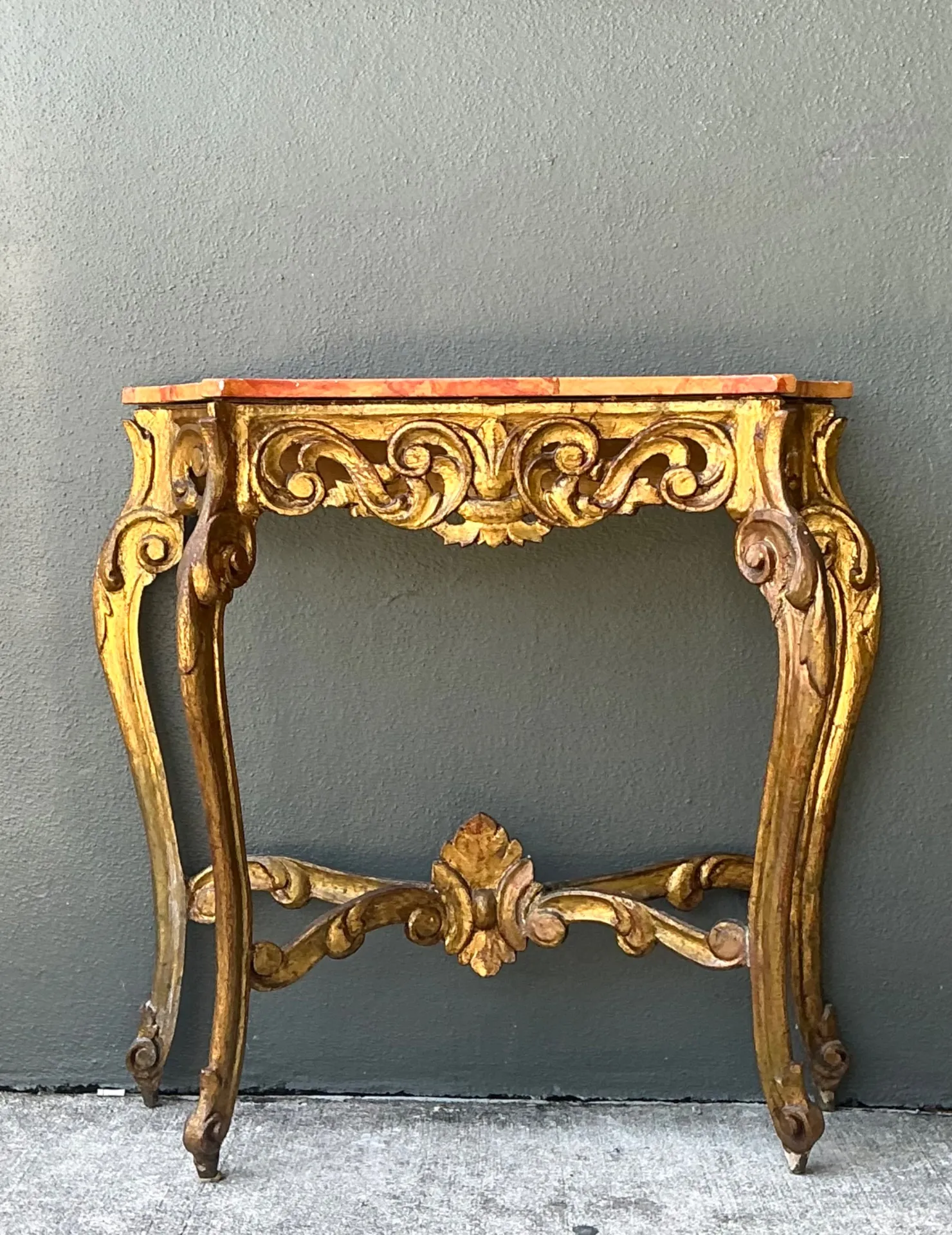 Vintage Italian Rococo Style Console Table — additional photo 8