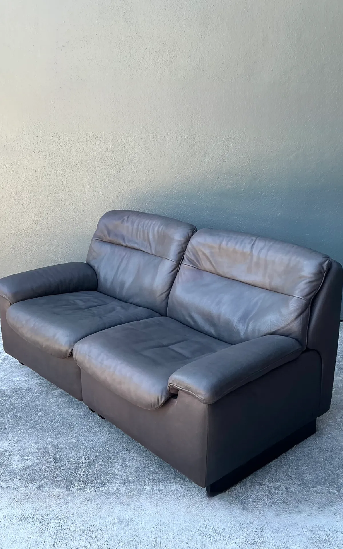 Vintage De Sede Leather Two-Seater Sofa — additional photo 7