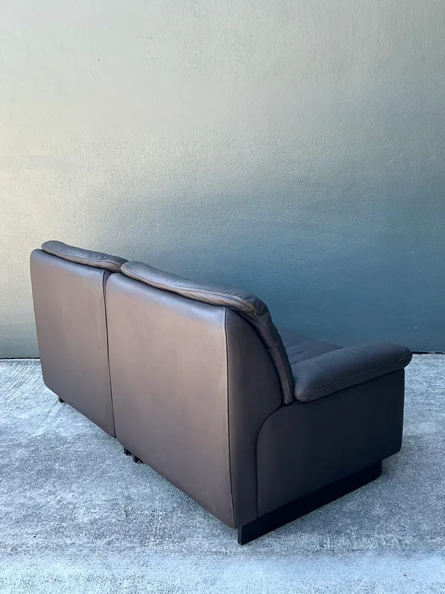Vintage De Sede Leather Two-Seater Sofa — additional photo 5
