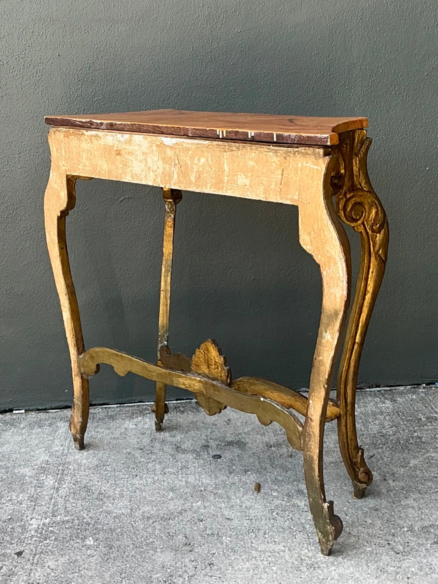 Vintage Italian Rococo Style Console Table — additional photo 2