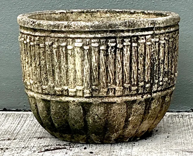 Vintage Concrete Fluted Garden Planter — additional photo 8