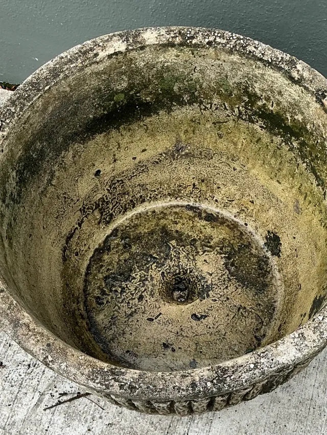 Vintage Concrete Fluted Garden Planter — additional photo 4