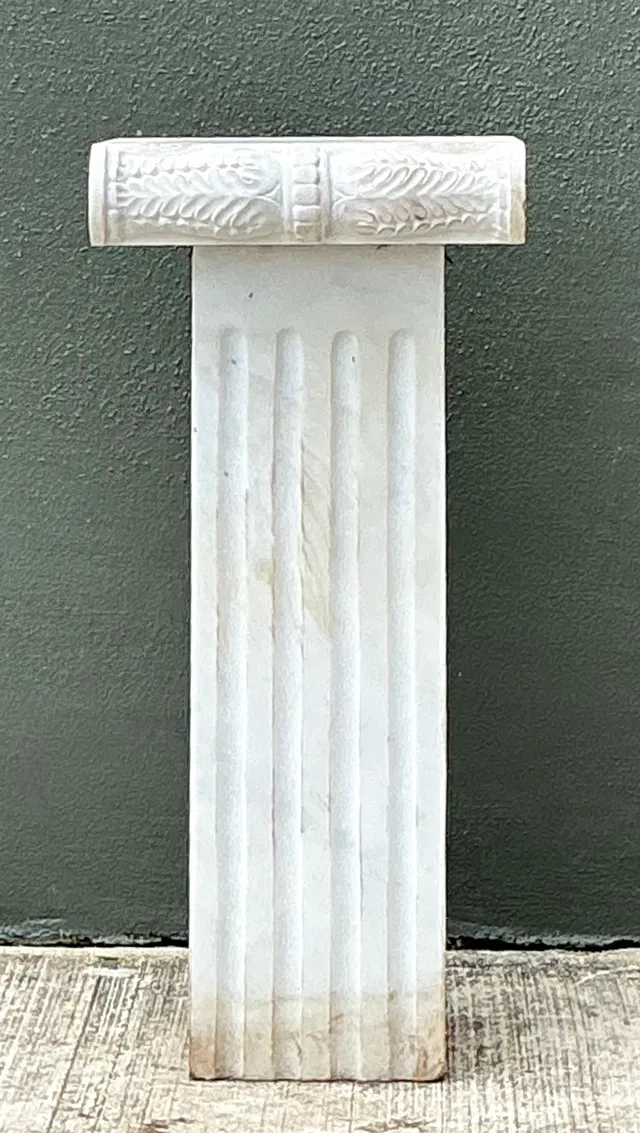 Vintage Ionic Style Marble Pedestal — additional photo 6