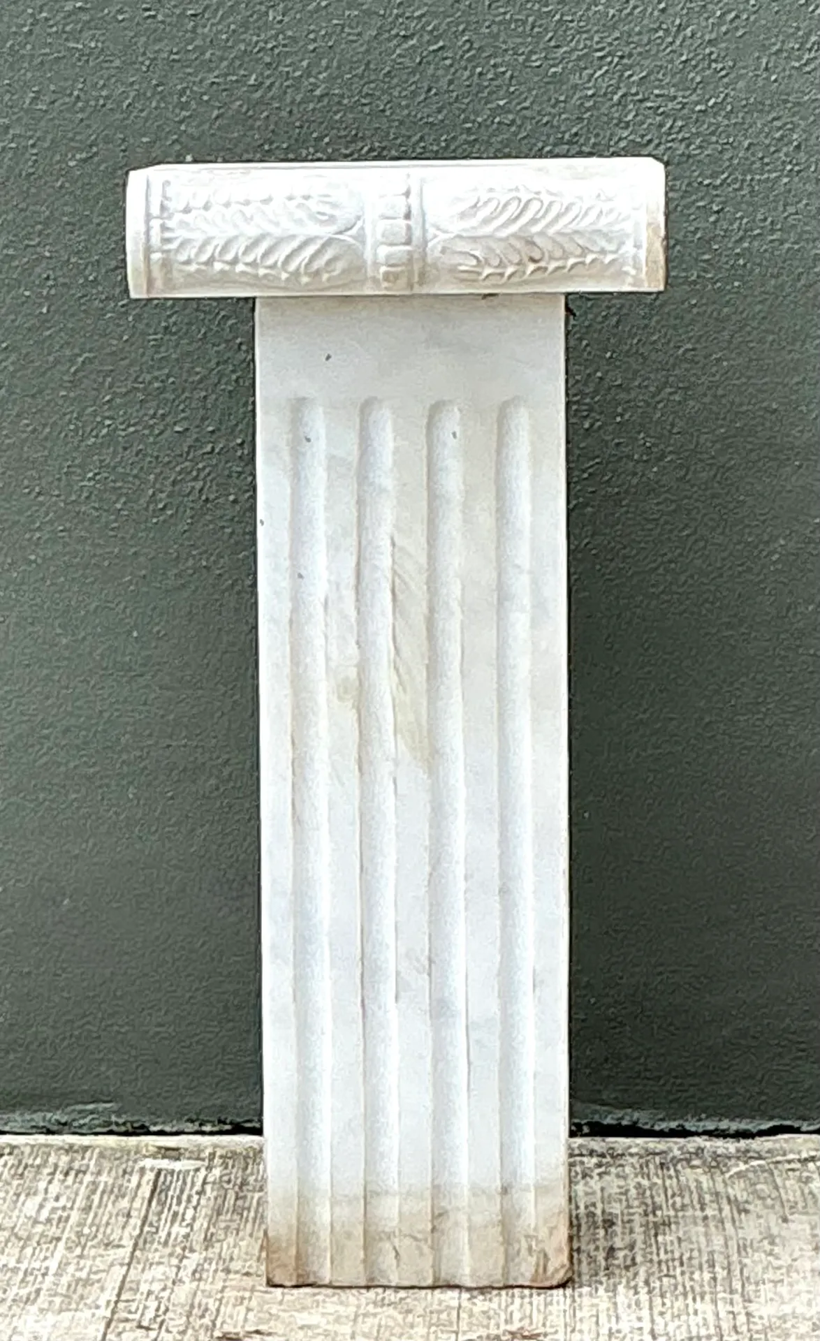 Vintage Ionic Style Marble Pedestal — additional photo 4
