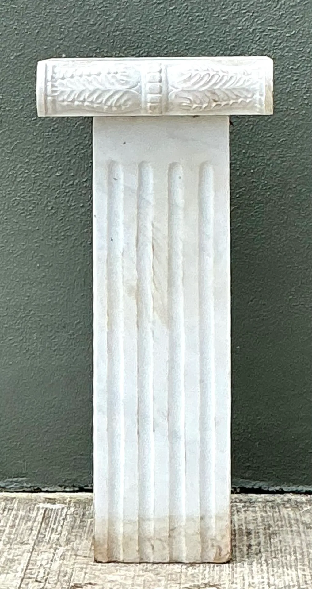 Vintage Ionic Style Marble Pedestal — additional photo 2