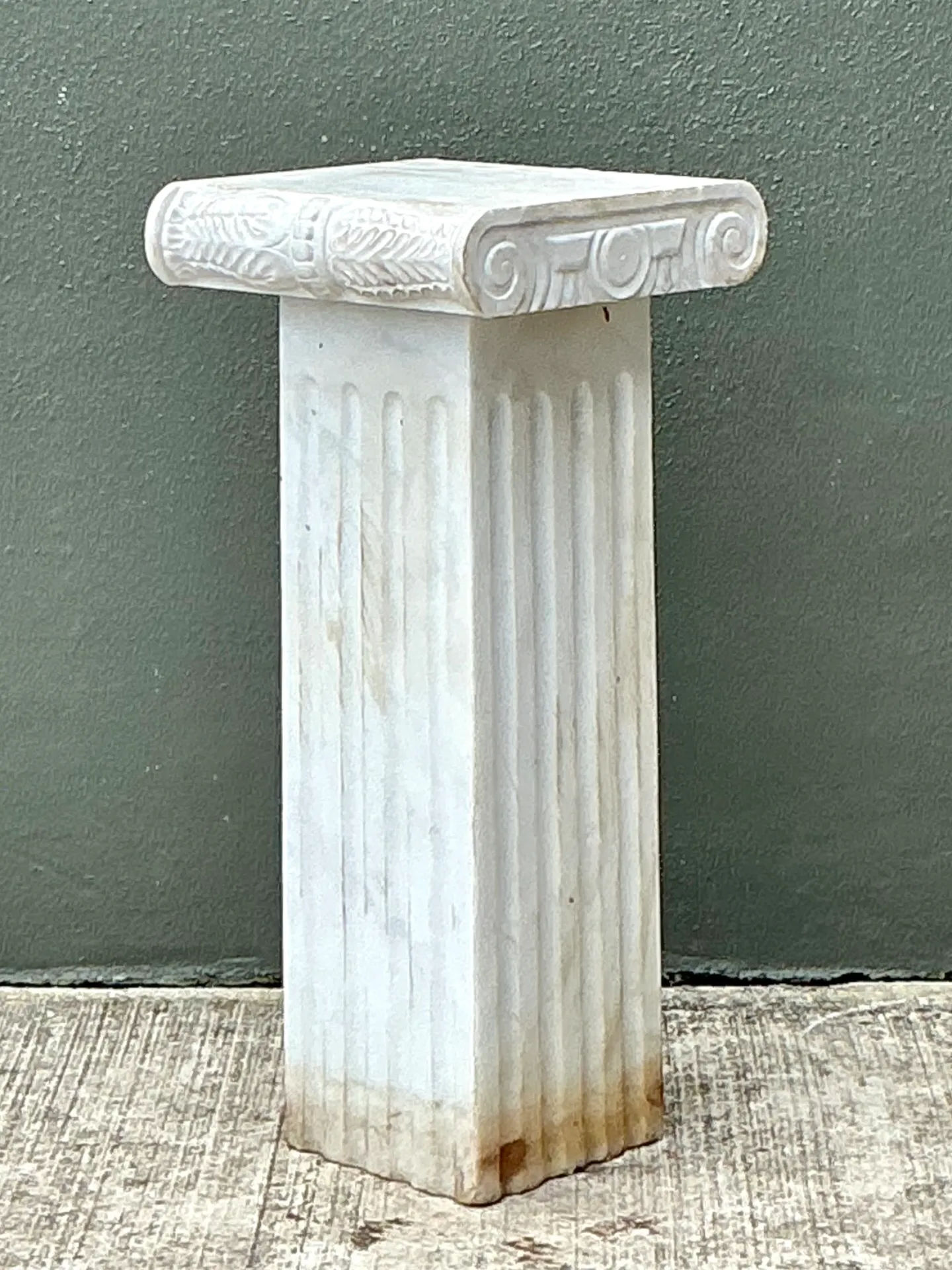 Vintage Ionic Style Marble Pedestal — additional photo 8