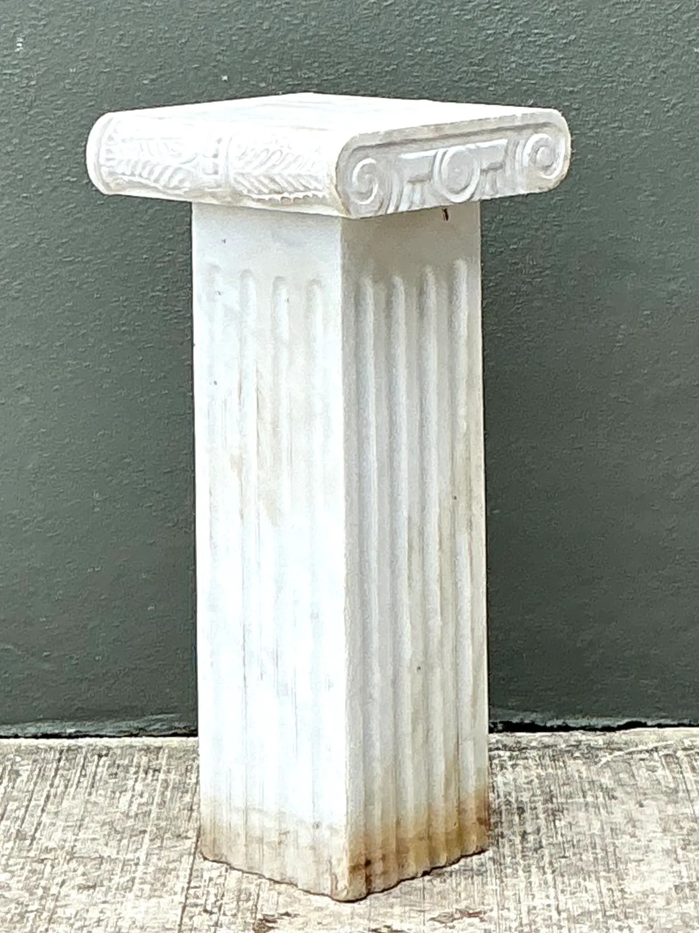 Vintage Ionic Style Marble Pedestal — additional photo 5