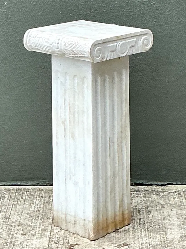 Vintage Ionic Style Marble Pedestal — additional photo 1