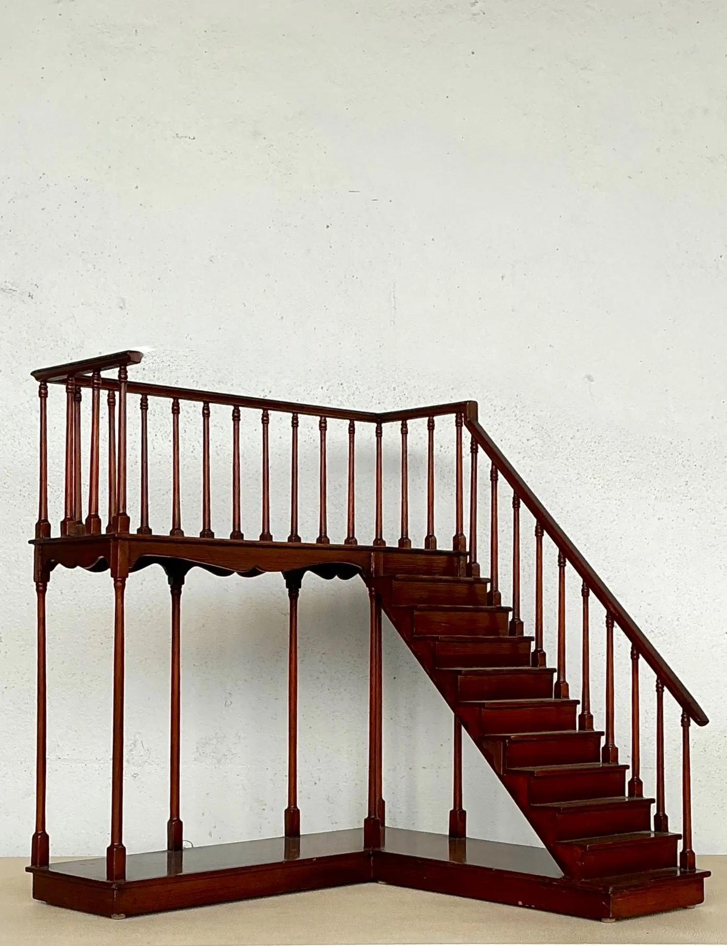 Vintage Wooden Staircase Architectural Model — additional photo 8