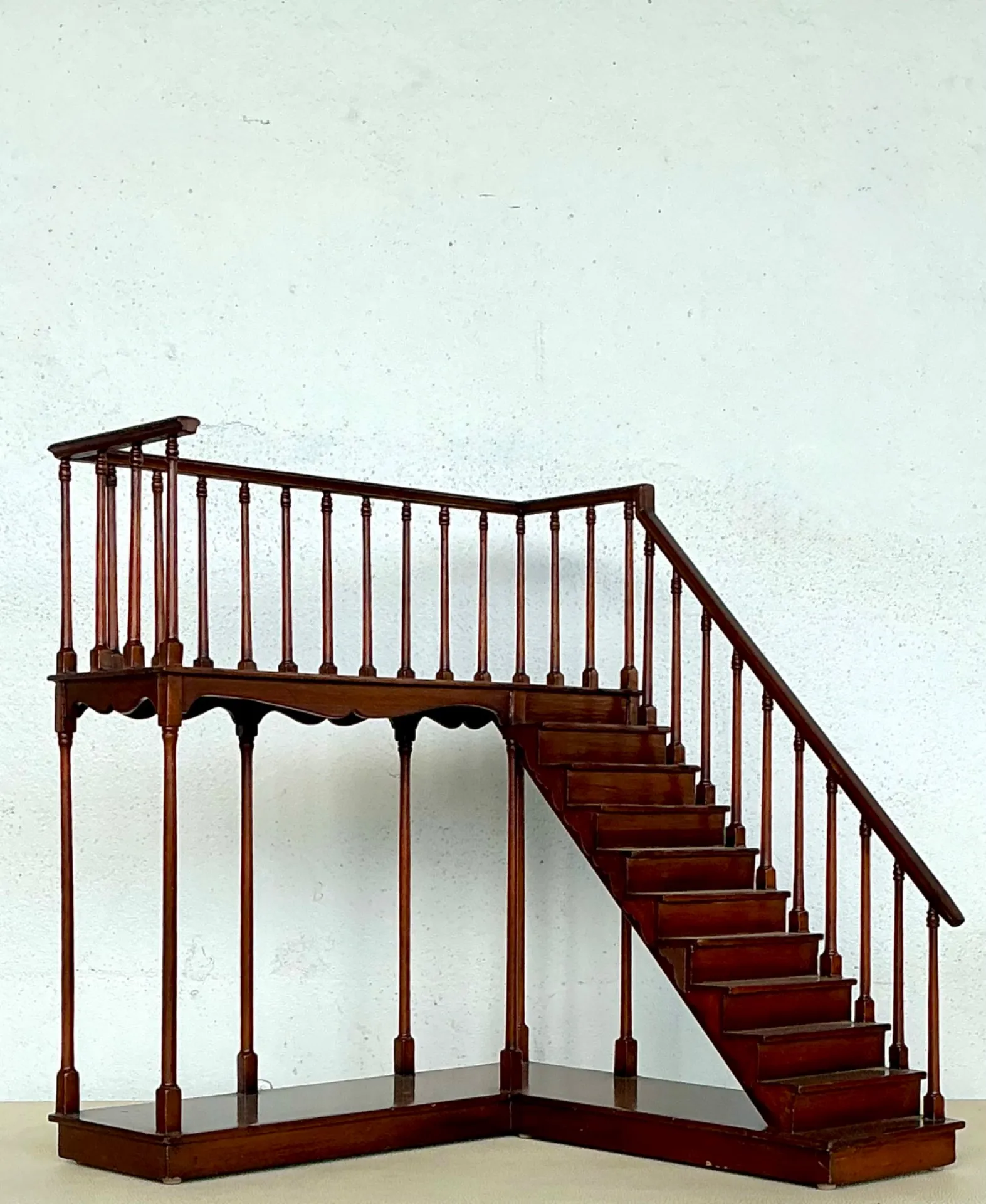 Vintage Wooden Staircase Architectural Model — additional photo 1
