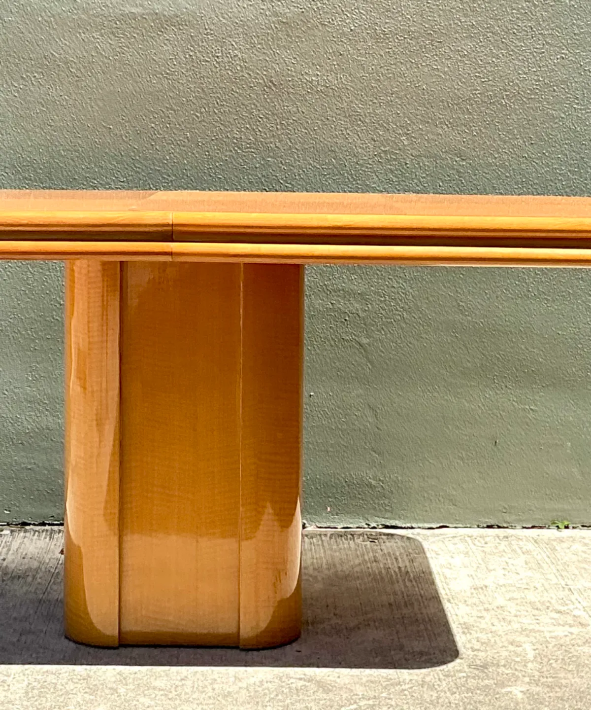 Vintage Geometric Wood Extendable Game Table — additional photo 5