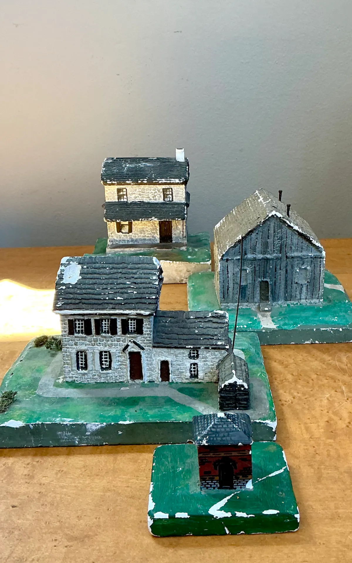 Vintage Plaster Painted Architectural Models — additional photo 2