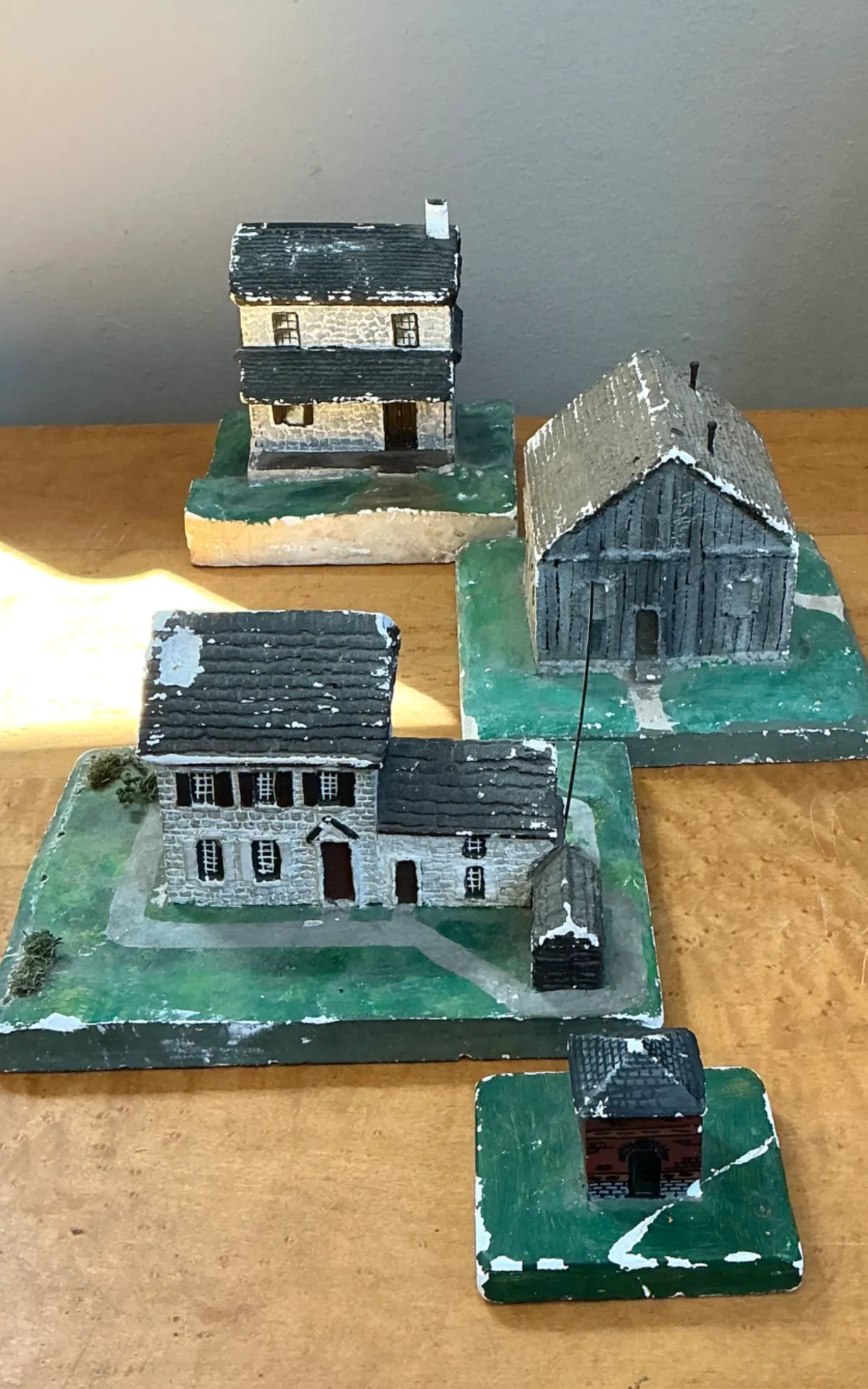 Vintage Plaster Painted Architectural Models — additional photo 8