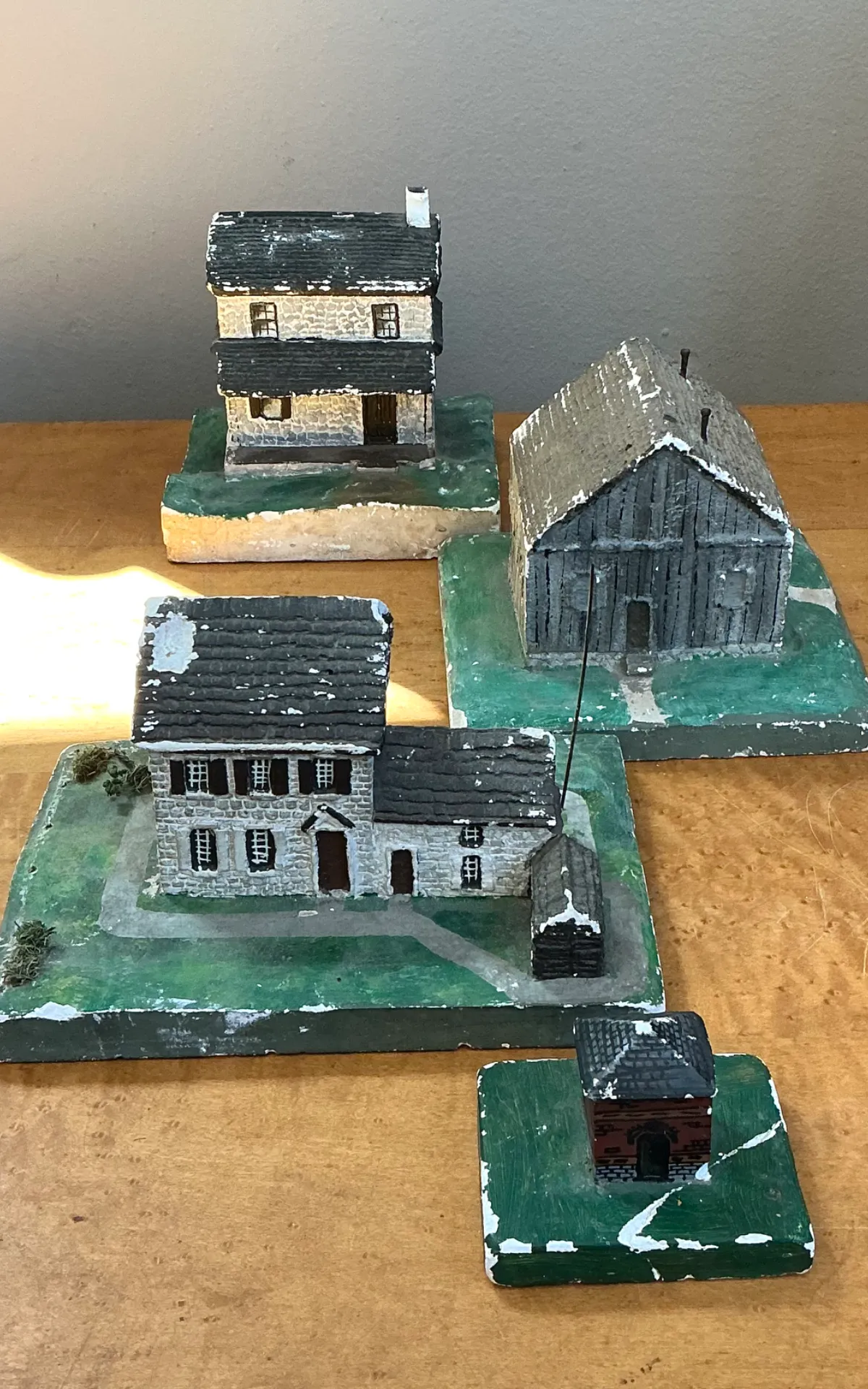 Vintage Plaster Painted Architectural Models — additional photo 7