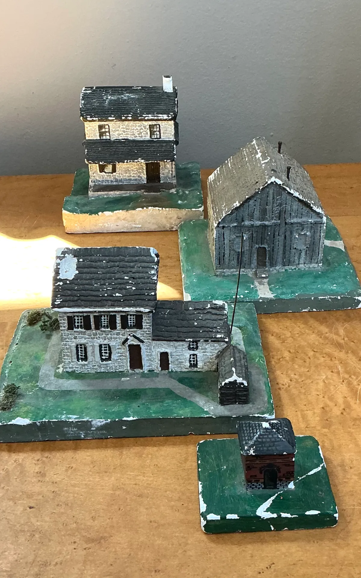 Vintage Plaster Painted Architectural Models — additional photo 1