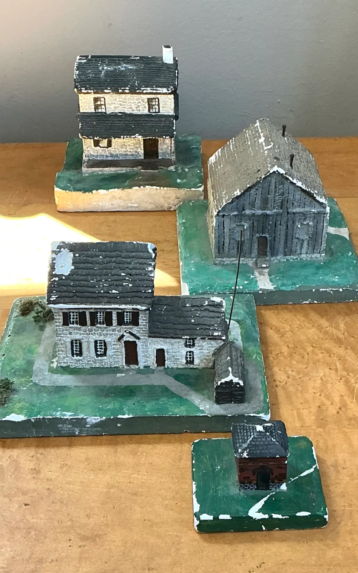 Vintage Plaster Painted Architectural Models — additional photo 3