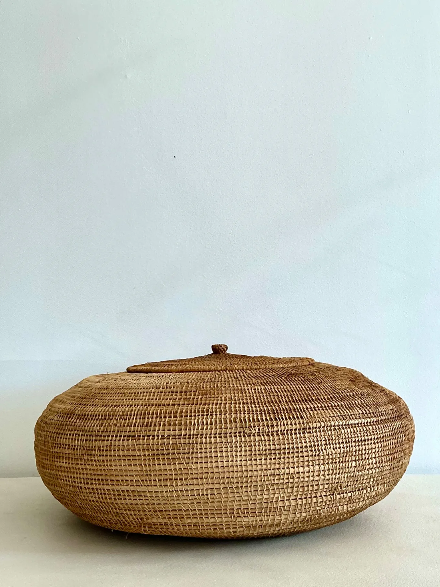 Vintage Woven Natural Fiber Basket — additional photo 4