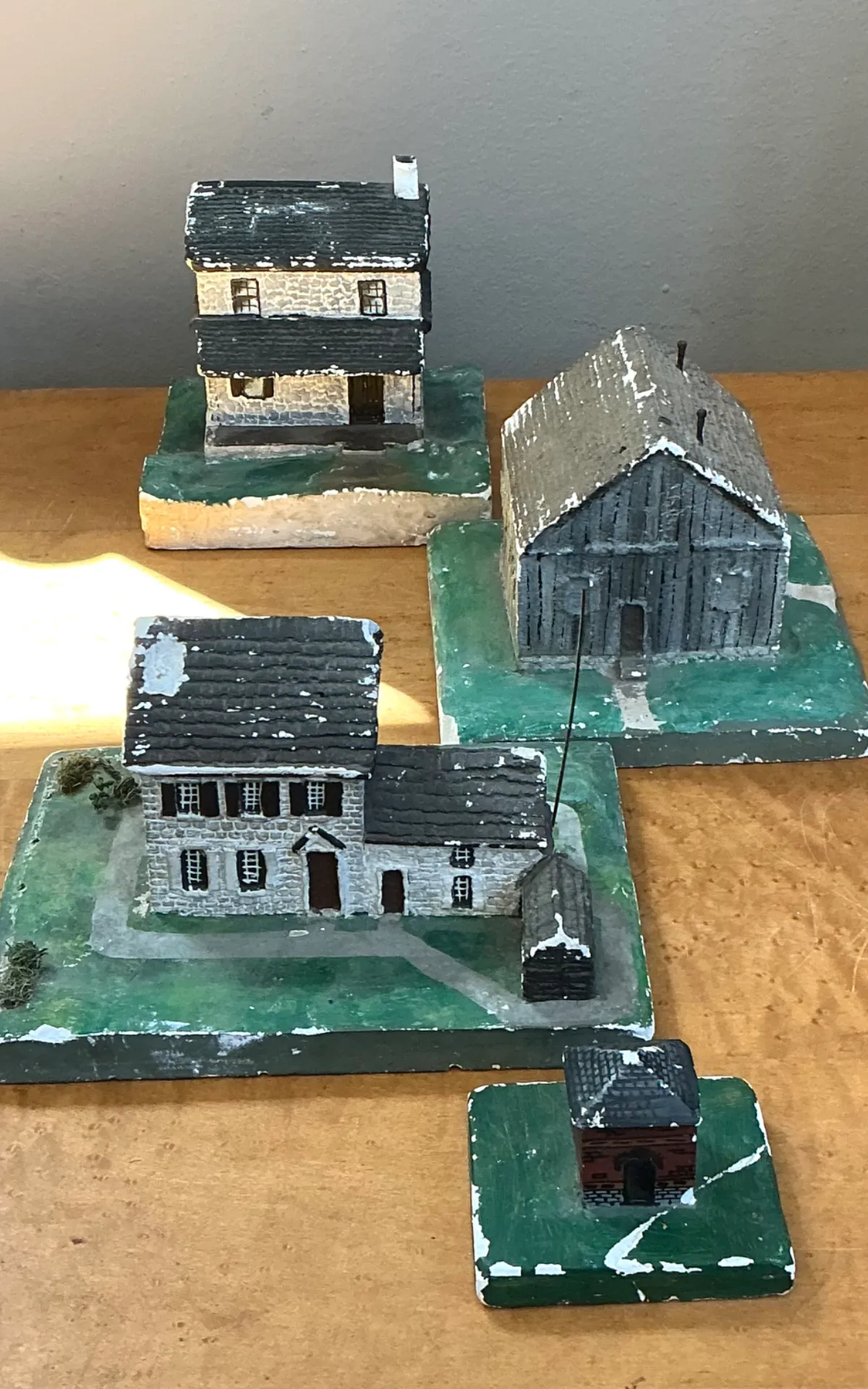 Vintage Plaster Painted Architectural Models — additional photo 5