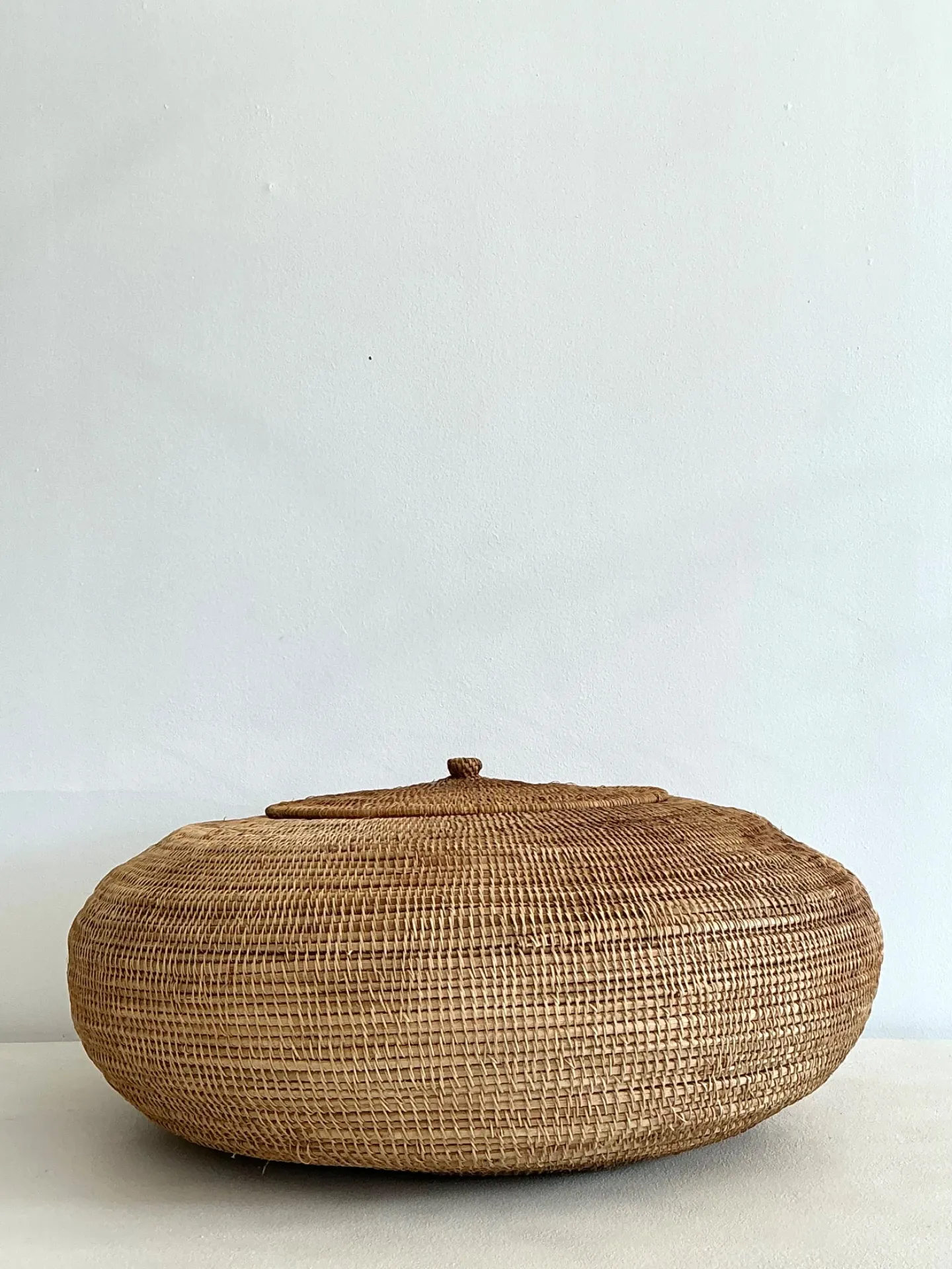 Vintage Woven Natural Fiber Basket — additional photo 2