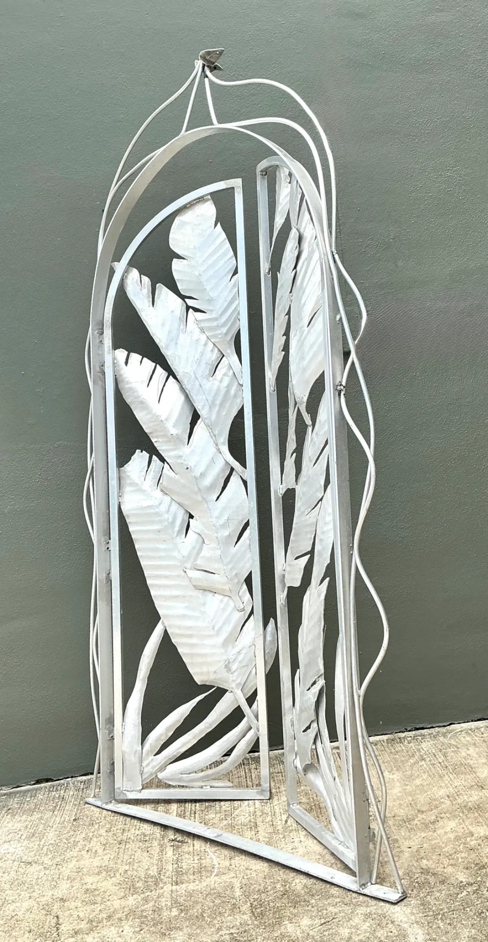 Vintage Cut Aluminum Palm Frond Gates — additional photo 5