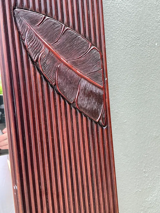 Vintage Octagonal Rattan Wall Mirror — additional photo 4