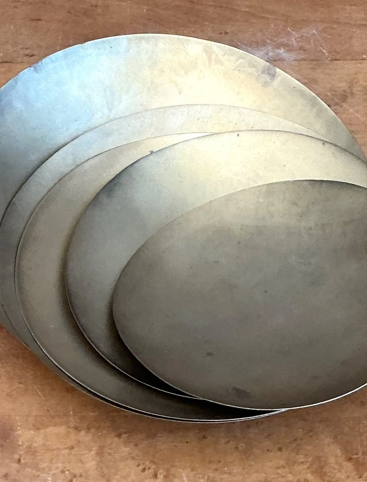 Vintage Tom Dixon Brass Decorative Plates - Set Of 5 — additional photo 2