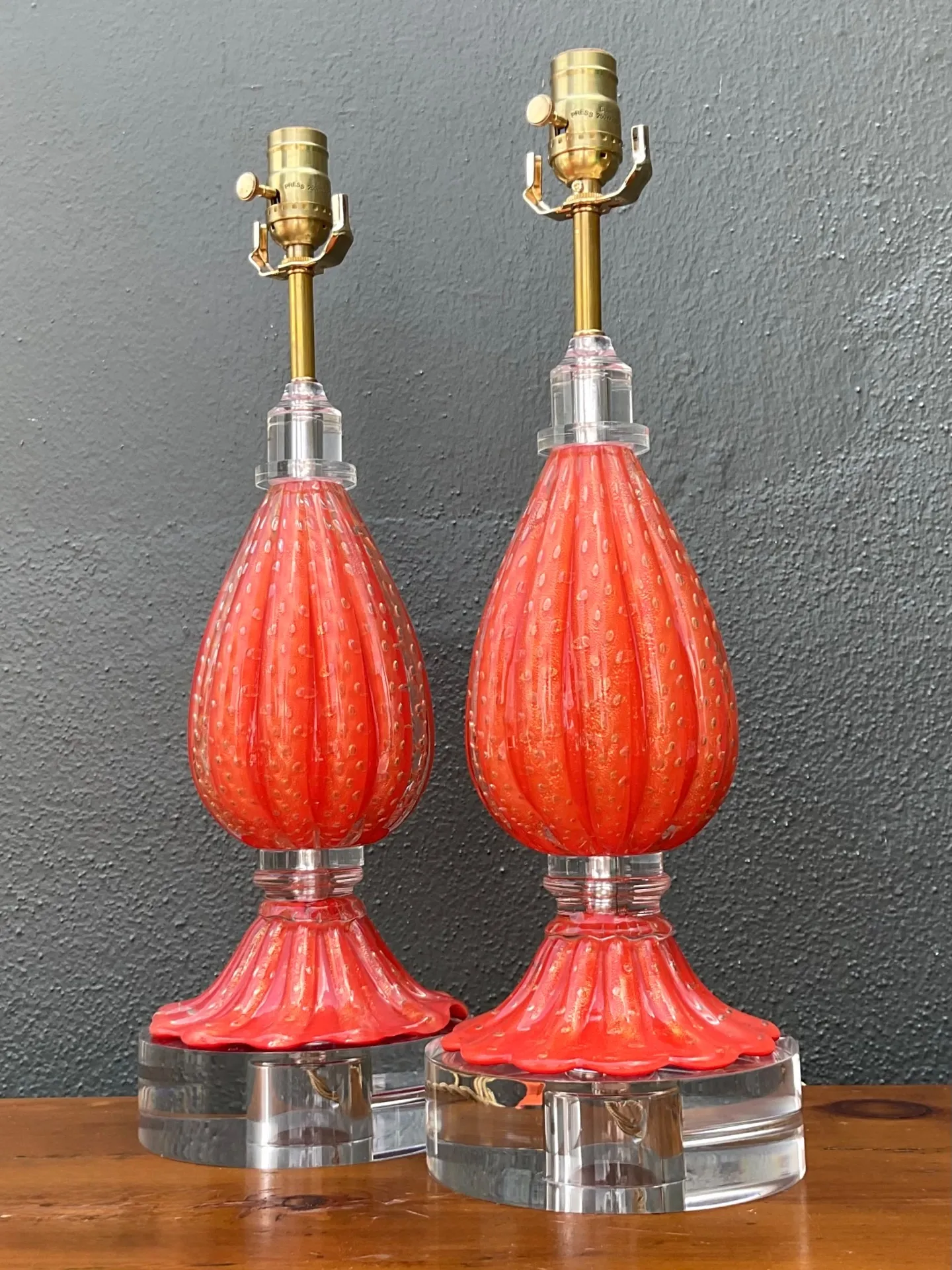 Vintage Italian Murano Glass Lamps - Set of 2 — additional photo 3