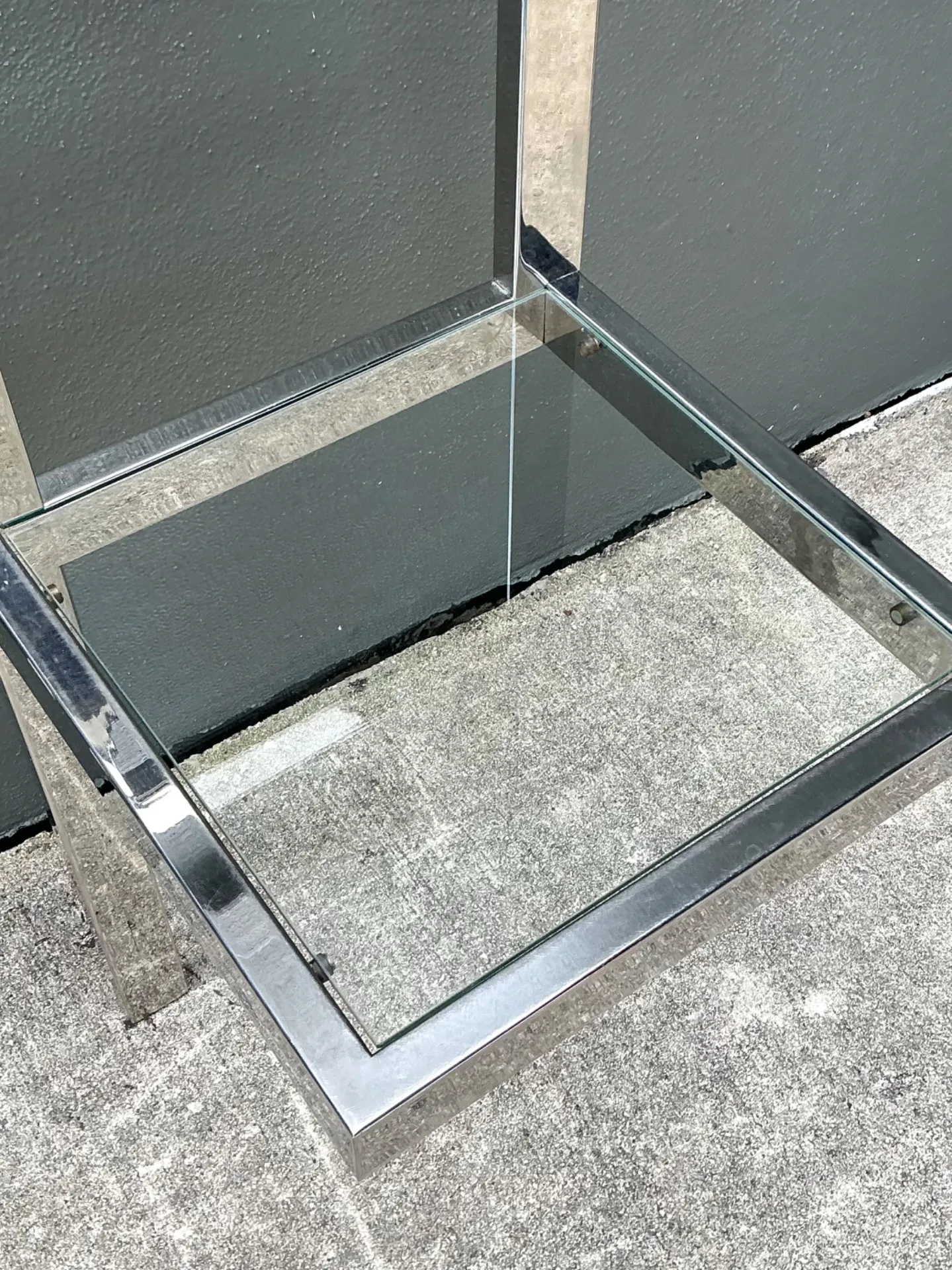 Vintage Chrome And Leather King Headboard After Mies Van Der Rohe — additional photo 5
