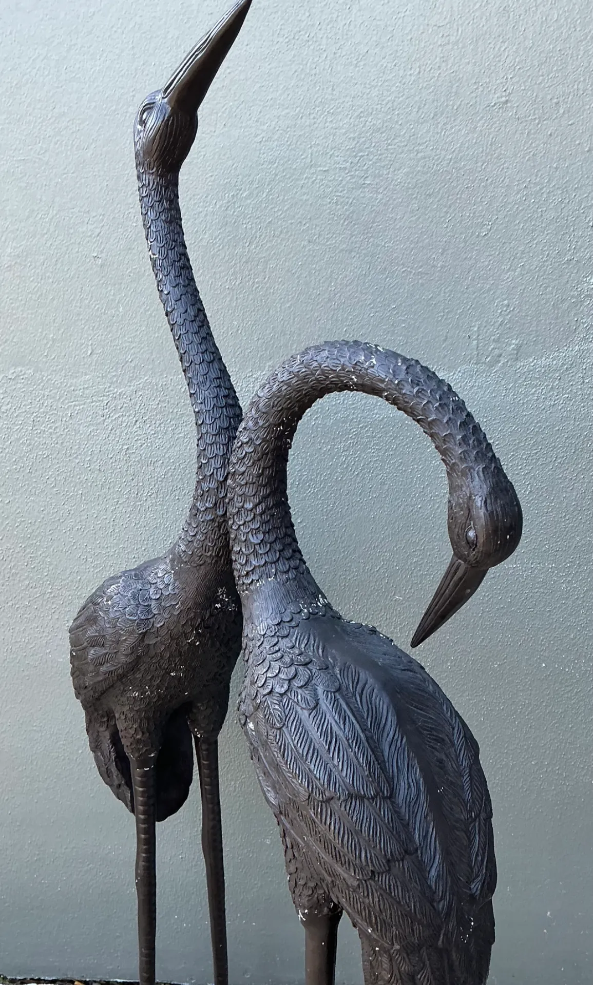 Vintage Metal Crane Sculptures - Pair — additional photo 7