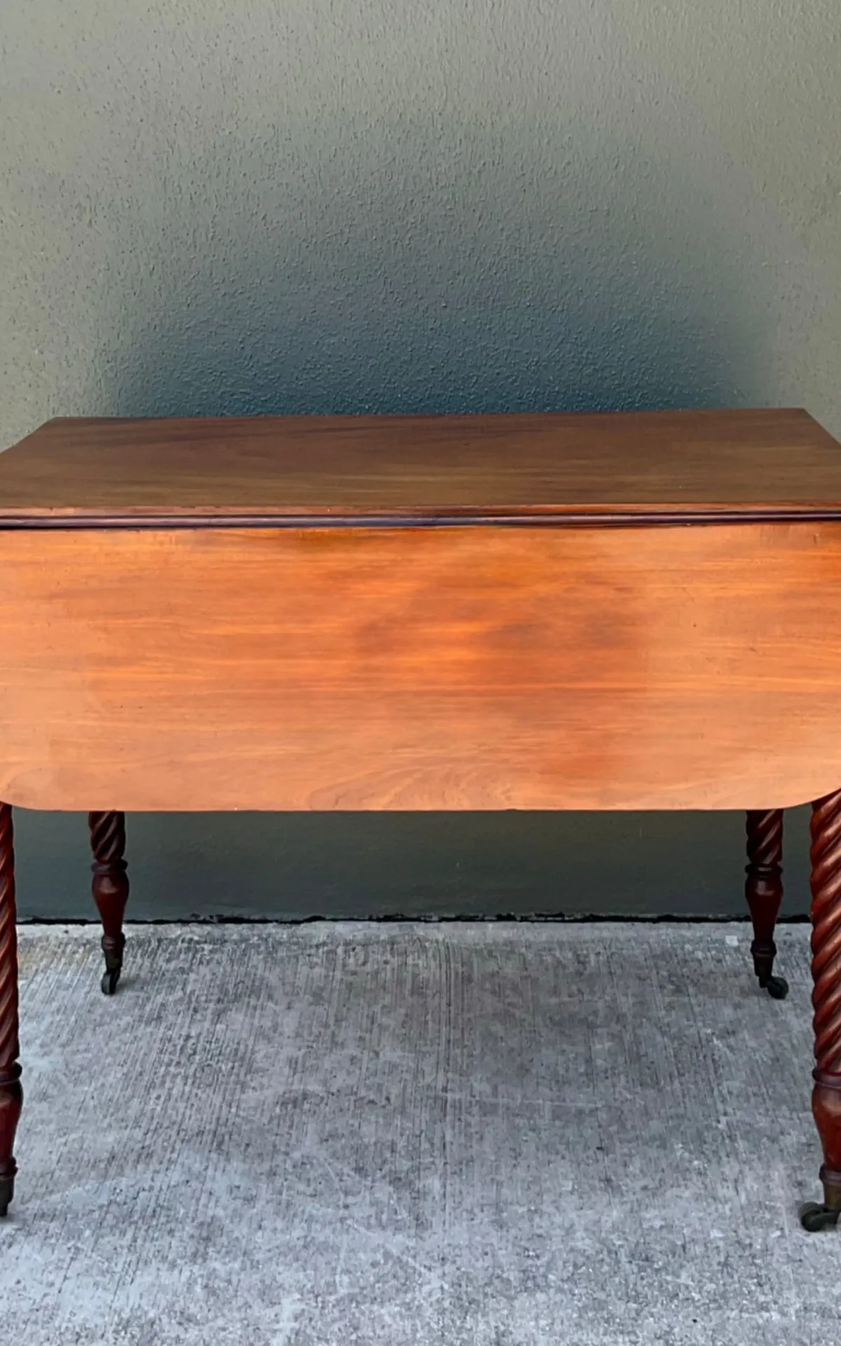 Vintage Mahogany Drop Leaf Table - Mahogany, 35.75W x 28.5H — additional photo 7
