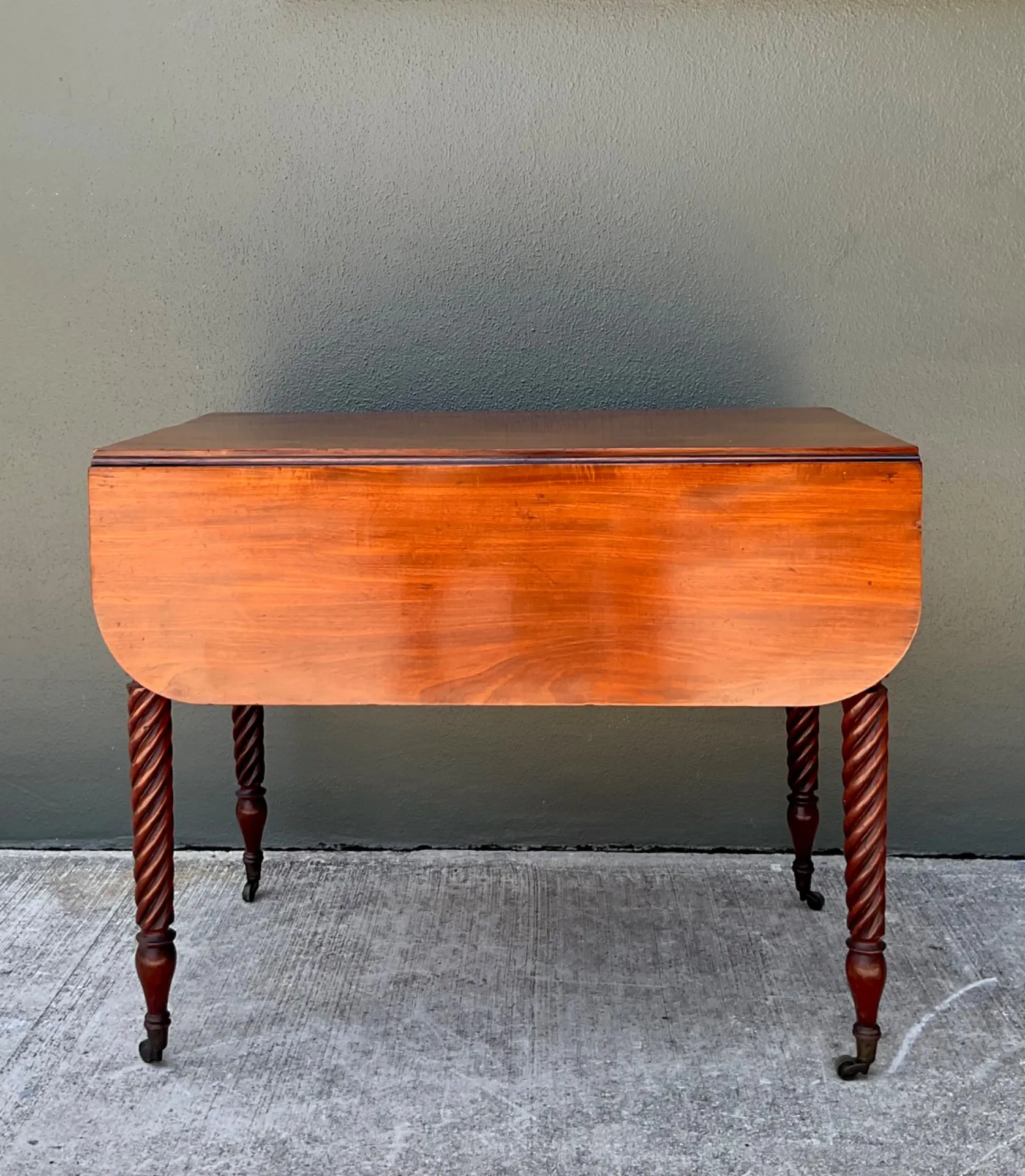 Vintage Mahogany Drop Leaf Table - Mahogany, 35.75W x 28.5H — additional photo 5