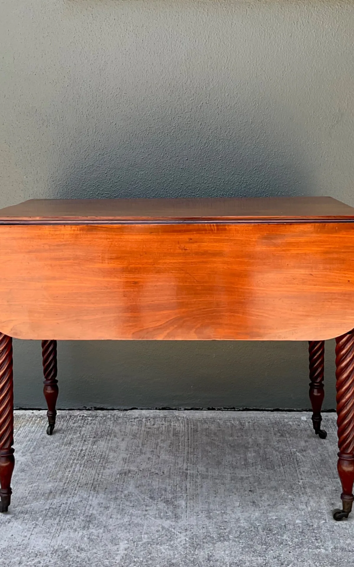 Vintage Mahogany Drop Leaf Table - Mahogany, 35.75W x 28.5H — additional photo 5