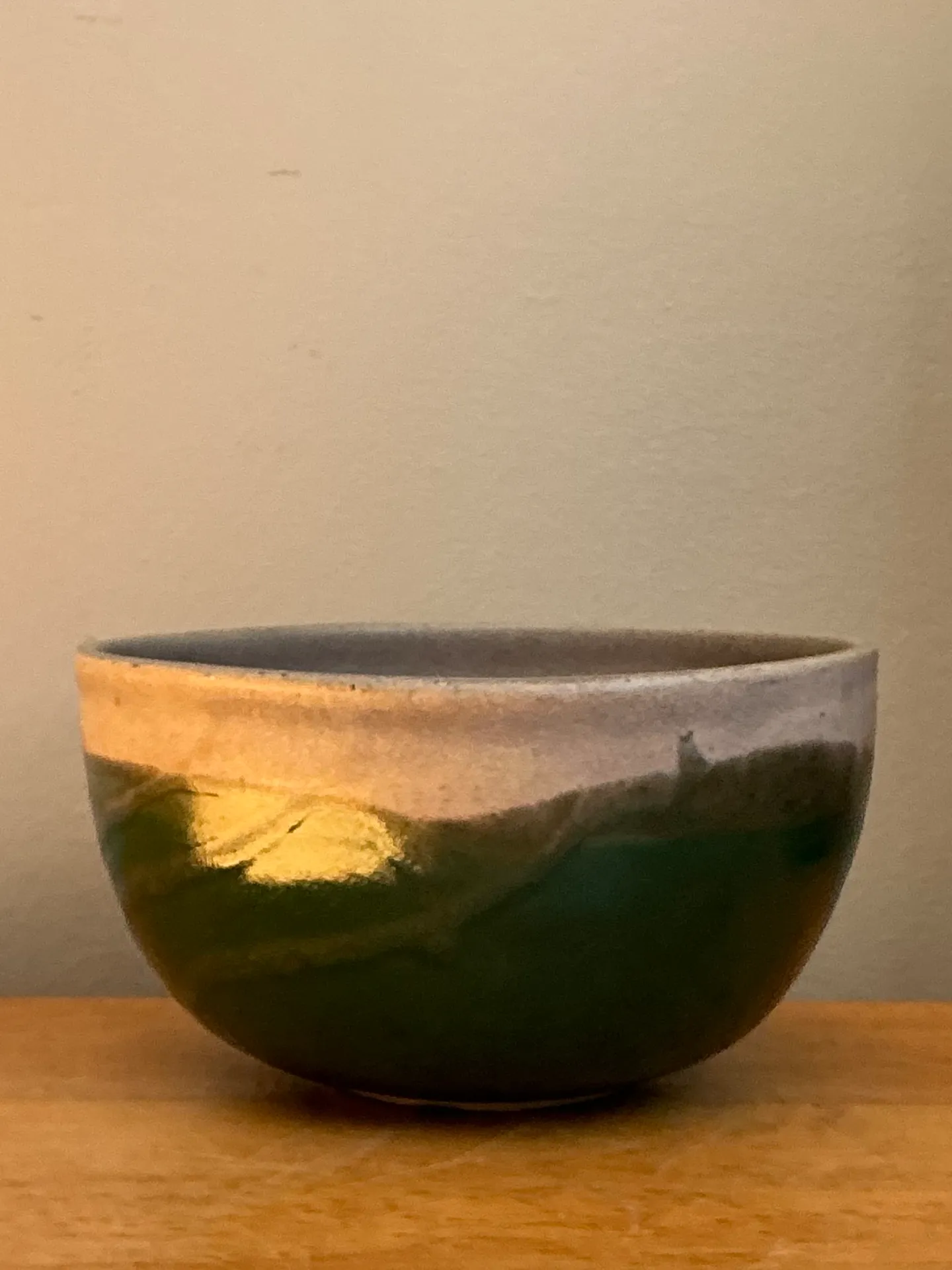 Vintage Glazed Studio Pottery Bowl — additional photo 2