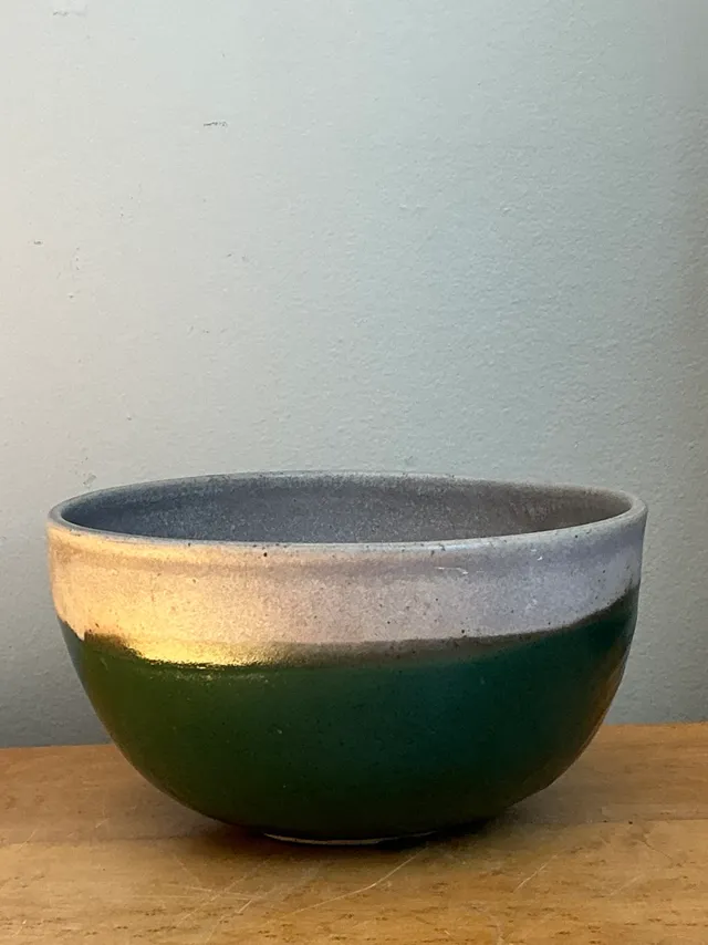 Vintage Glazed Studio Pottery Bowl — additional photo 1