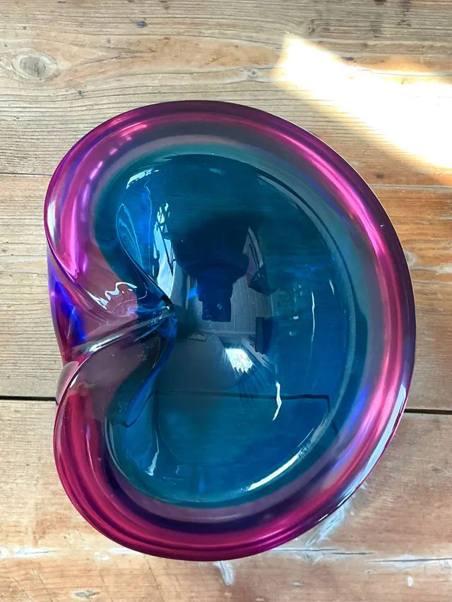 Vintage Murano Style Art Glass Bowl — additional photo 6