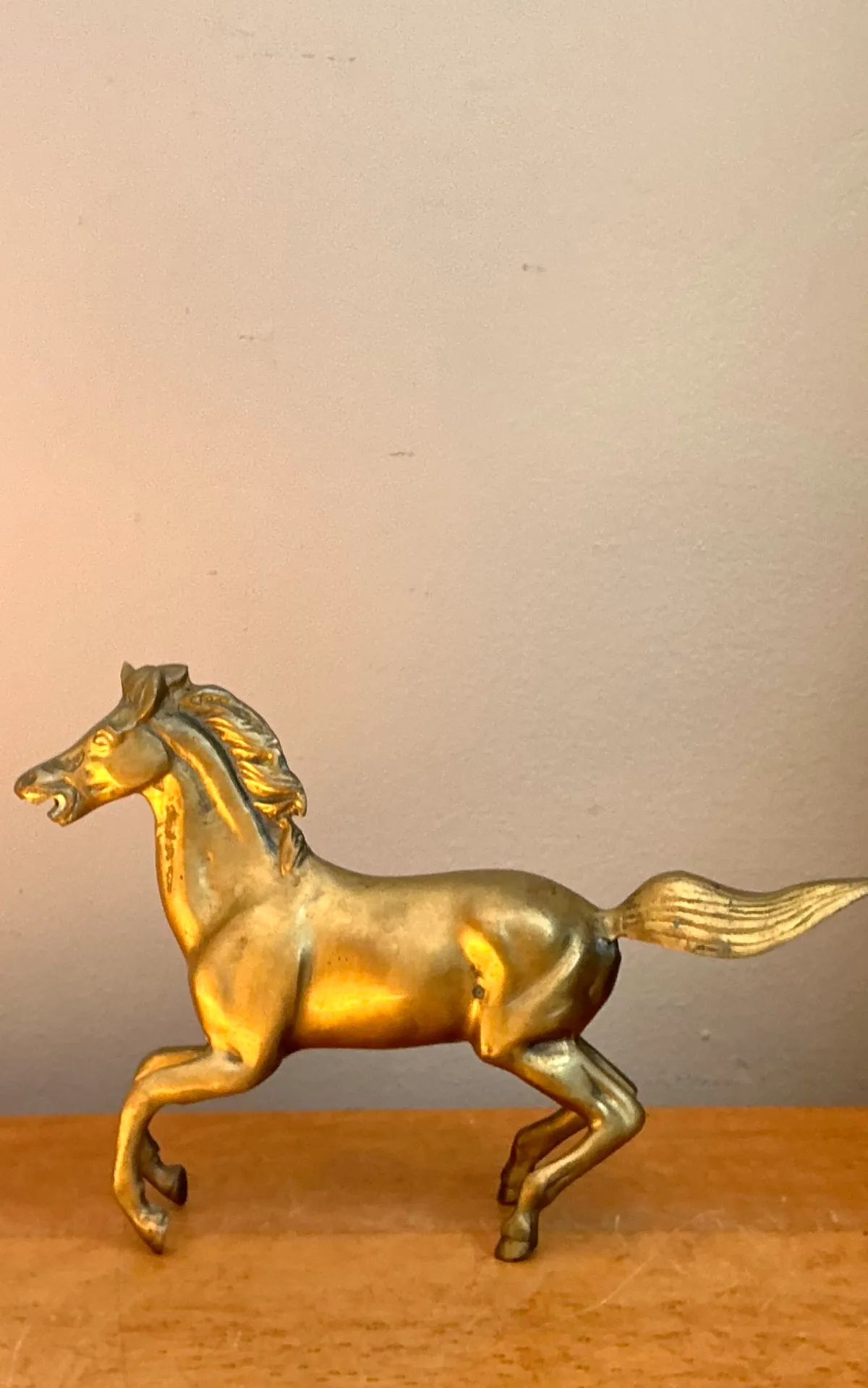Vintage Brass Running Horse — additional photo 5