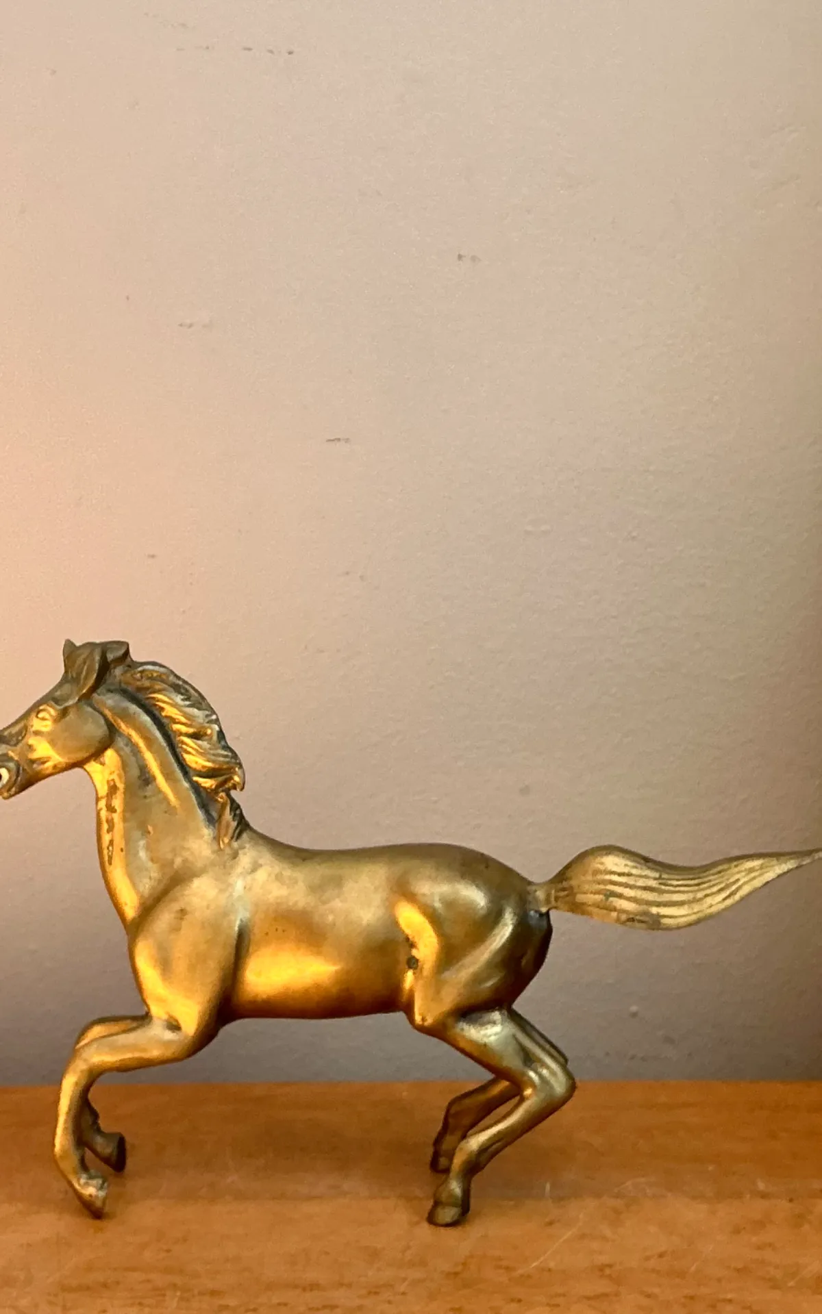 Vintage Brass Running Horse — additional photo 7