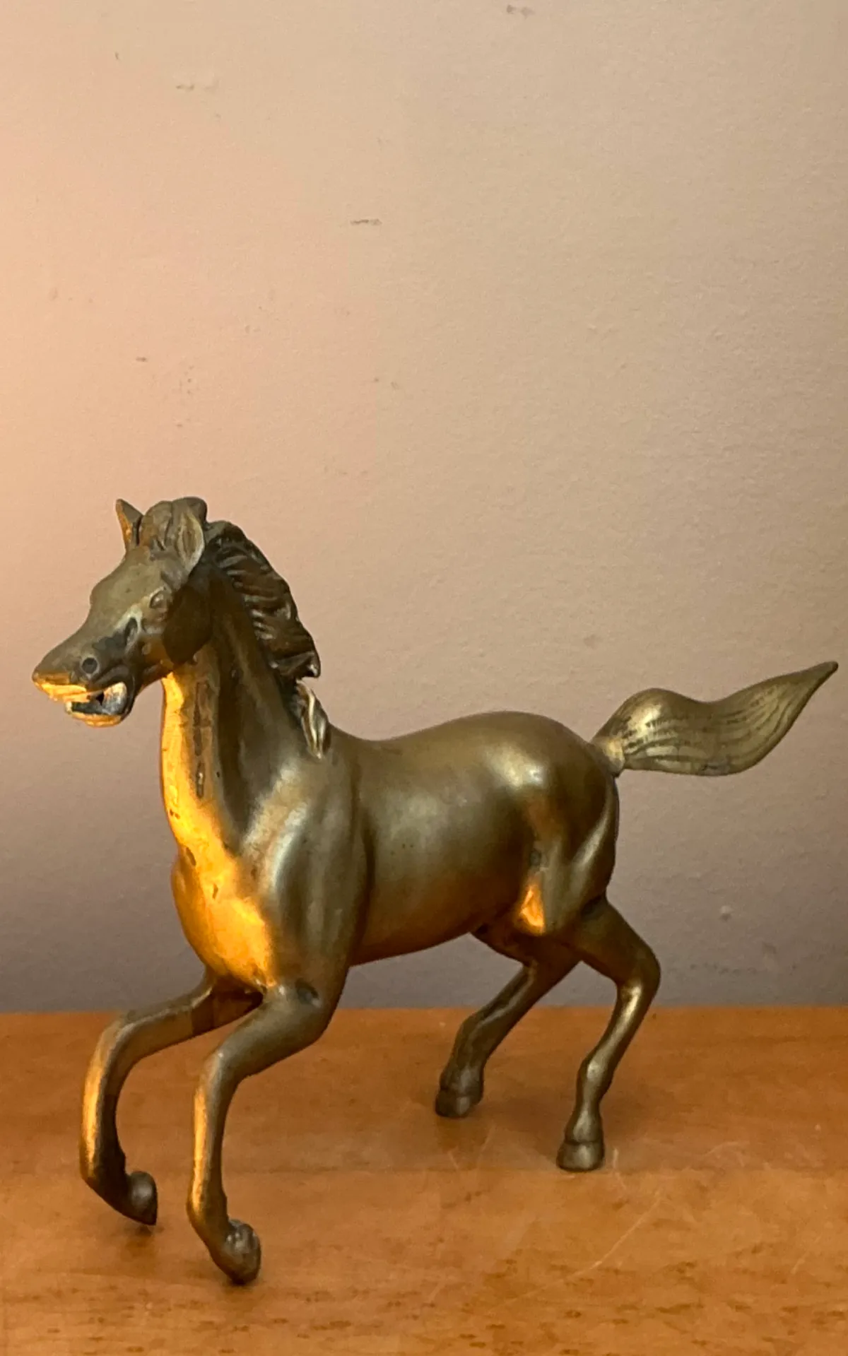 Vintage Brass Running Horse — additional photo 4