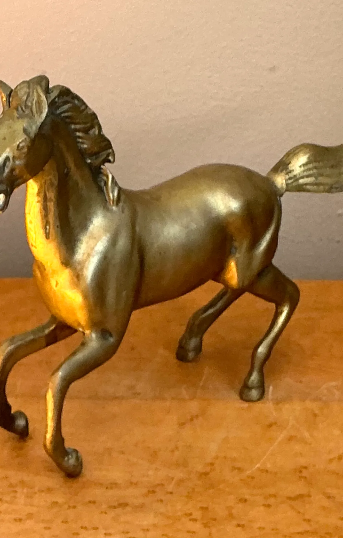 Vintage Brass Running Horse — additional photo 8