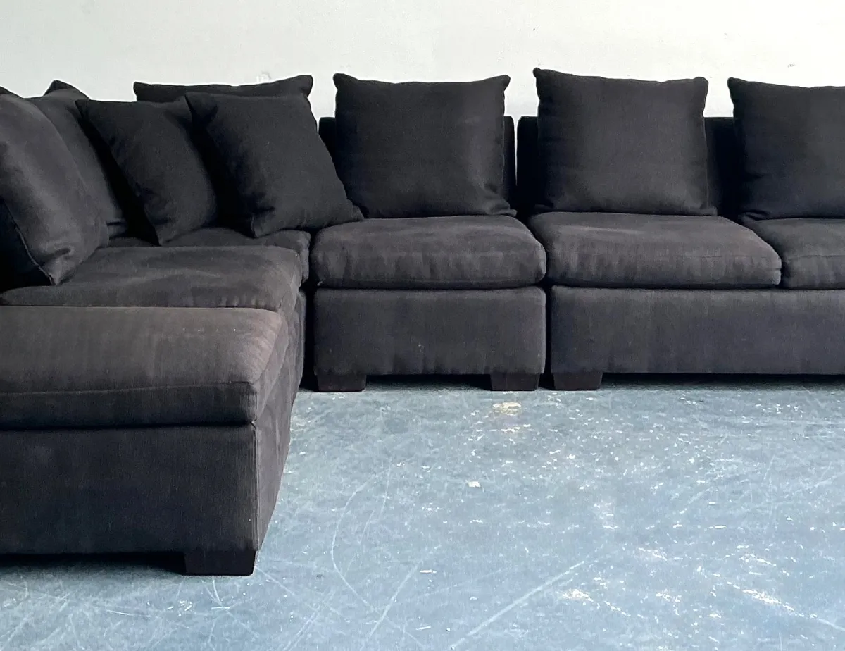 Vintage Ralph Lauren Upholstered Modular Sectional Sofa - Top view