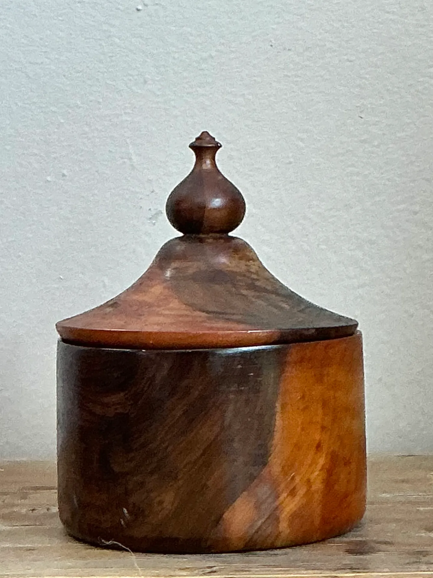 Vintage Turned Wood Lidded Container — additional photo 4