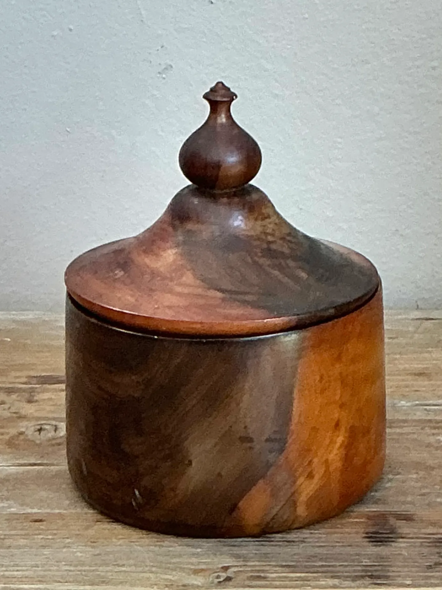 Vintage Turned Wood Lidded Container — additional photo 3