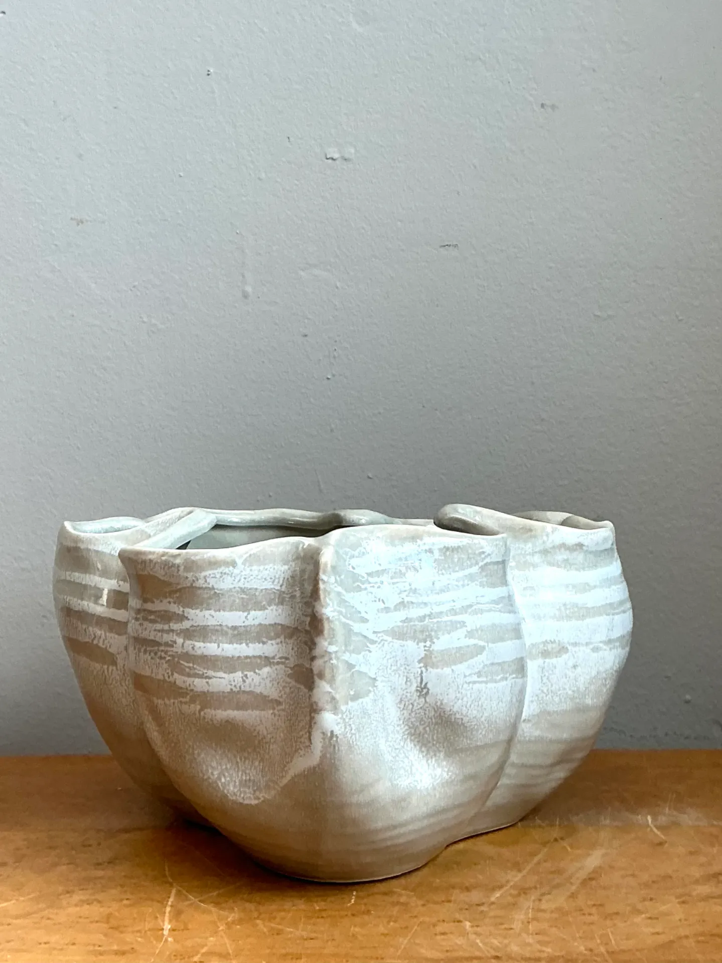 Vintage Organic Form Ceramic Bowl — additional photo 6