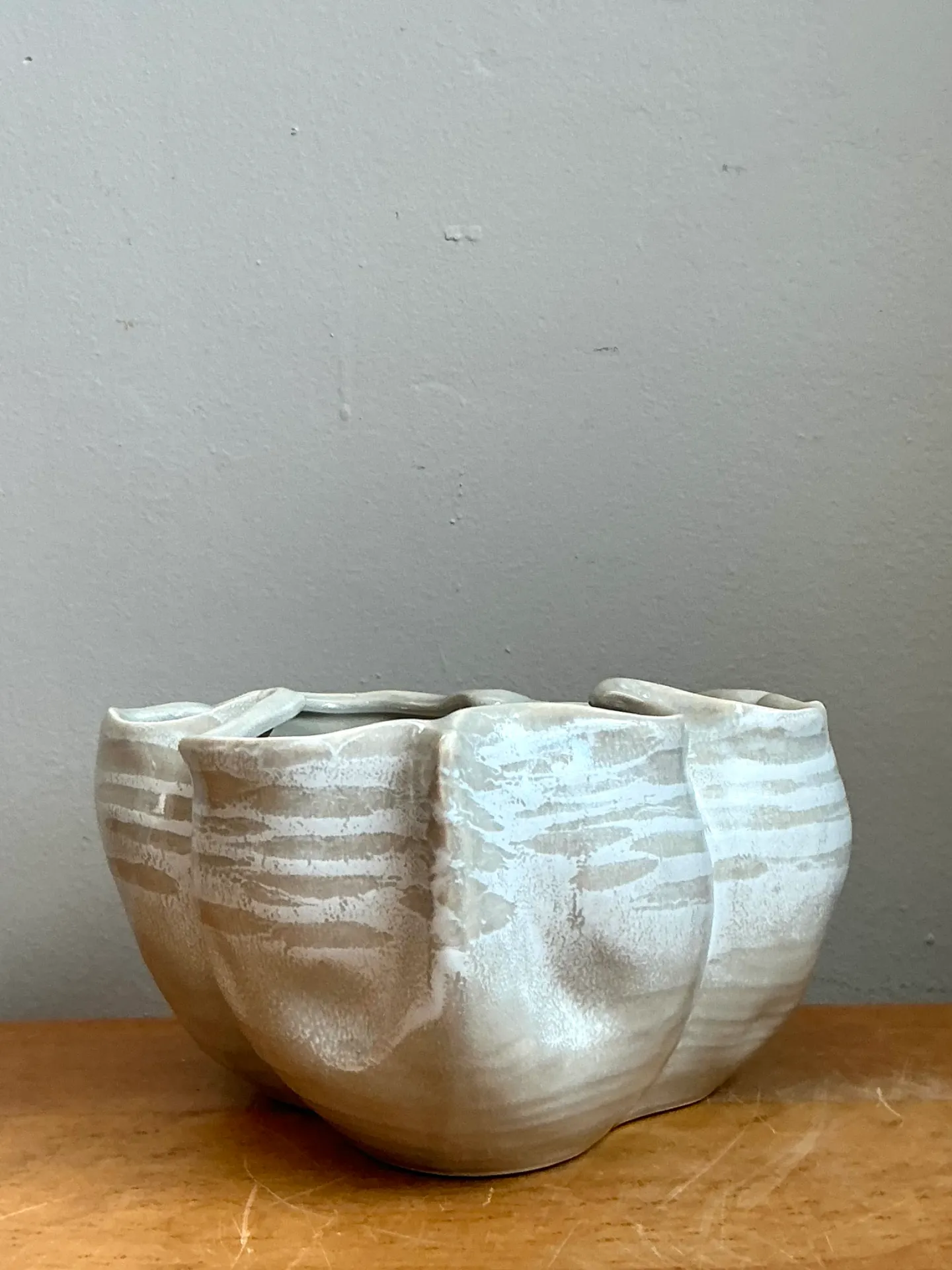Vintage Organic Form Ceramic Bowl — additional photo 4