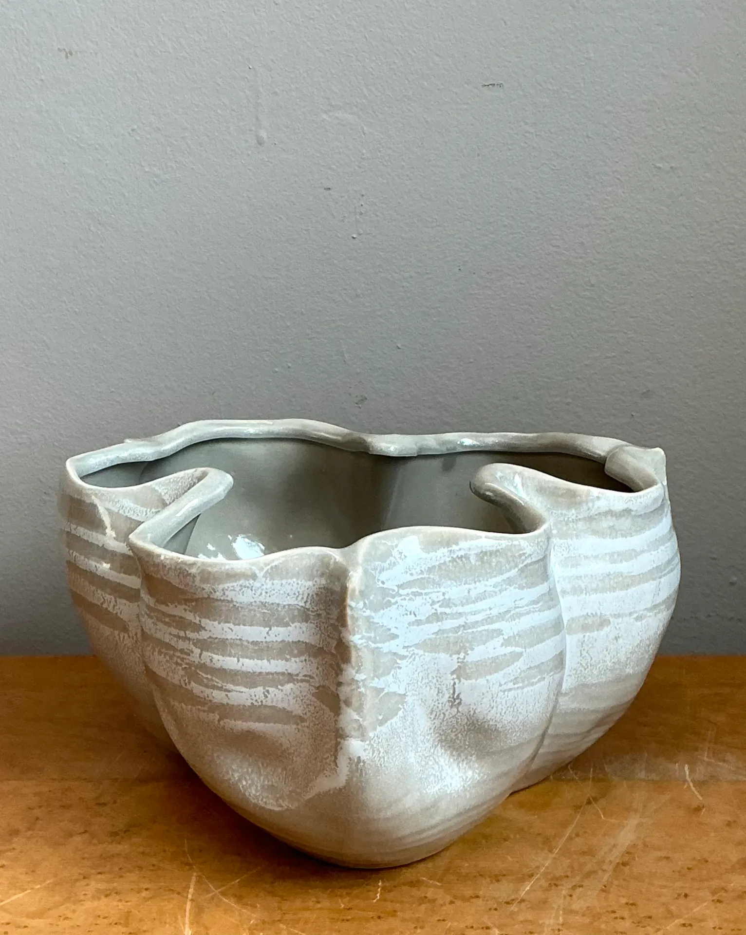 Vintage Organic Form Ceramic Bowl — additional photo 7