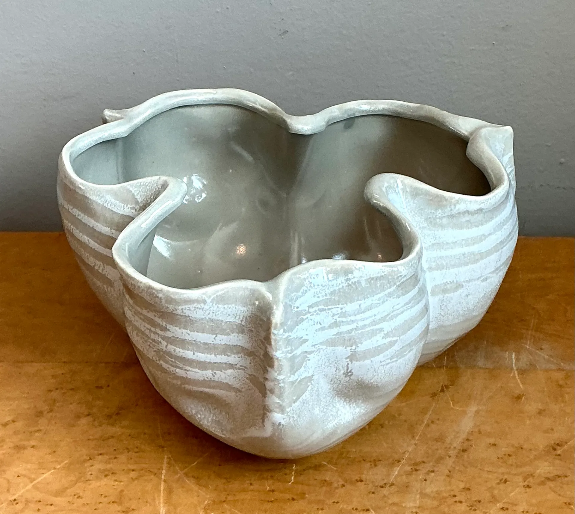 Vintage Organic Form Ceramic Bowl — additional photo 8