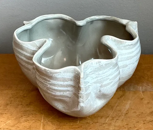 Vintage Organic Form Ceramic Bowl — additional photo 1